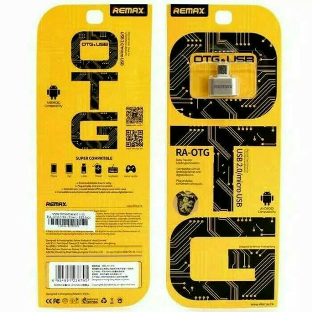 Micro USB OTG USB Female Remax Flashdisk Adapter Android Samsung Oppo