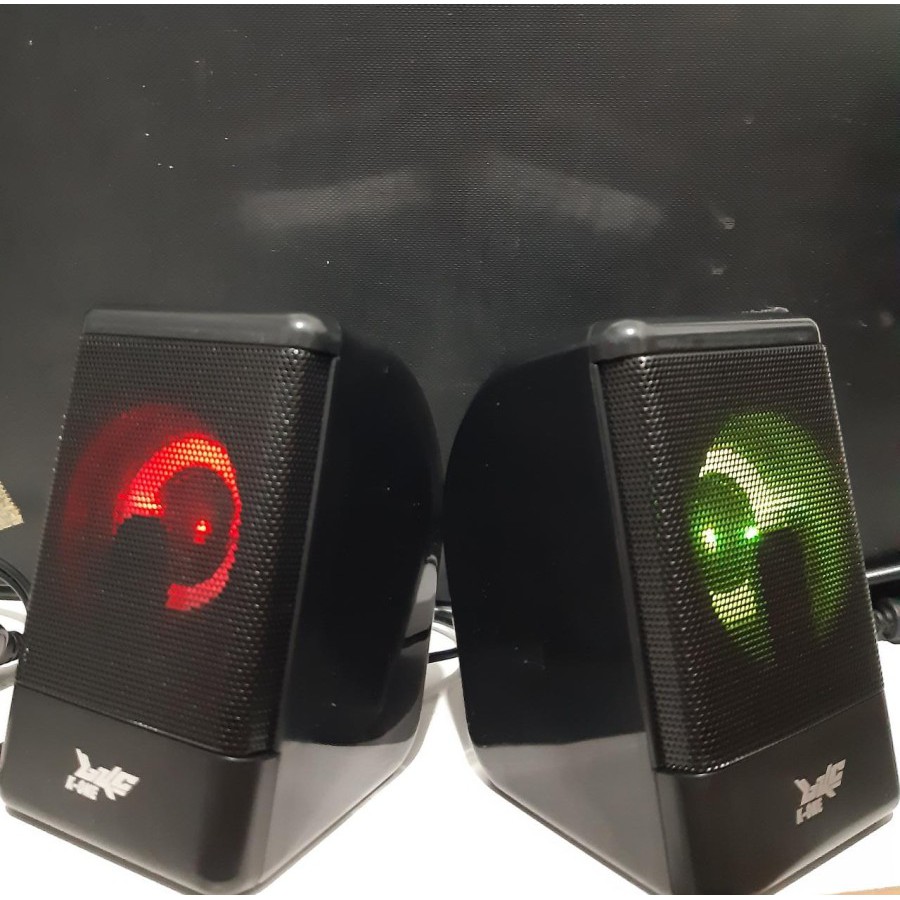 Speaker USB Mini Spiker PC Laptop Komputer Game RGB Bass K-one G2