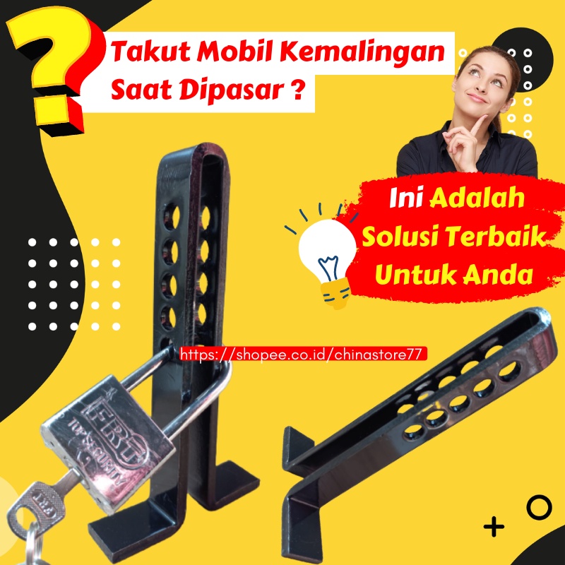 Kunci Pedal Pengunci Kopling Pengaman Mobil kunci Gembok Kopling mobil Pedal Kopling Anti Maling Kunci Ganda Mobil Pengaman