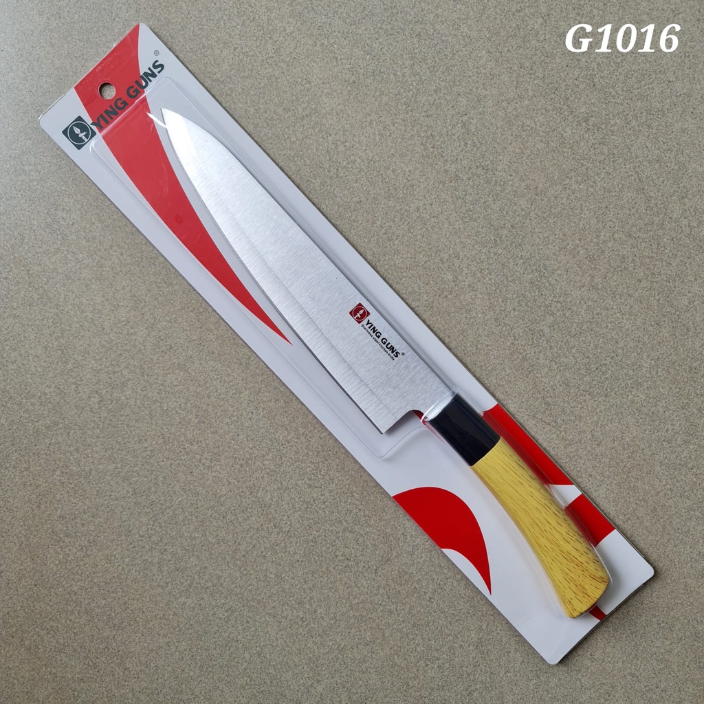 Pisau YING GUNS ORIGINAL 8 INC Motif Kayu G1016