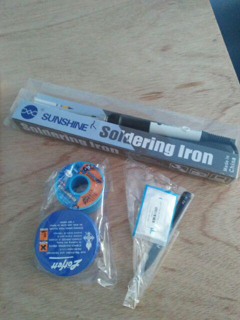 Soldering Iron Sunshine Sl-908 Solder Set Temperatur 60 Watt