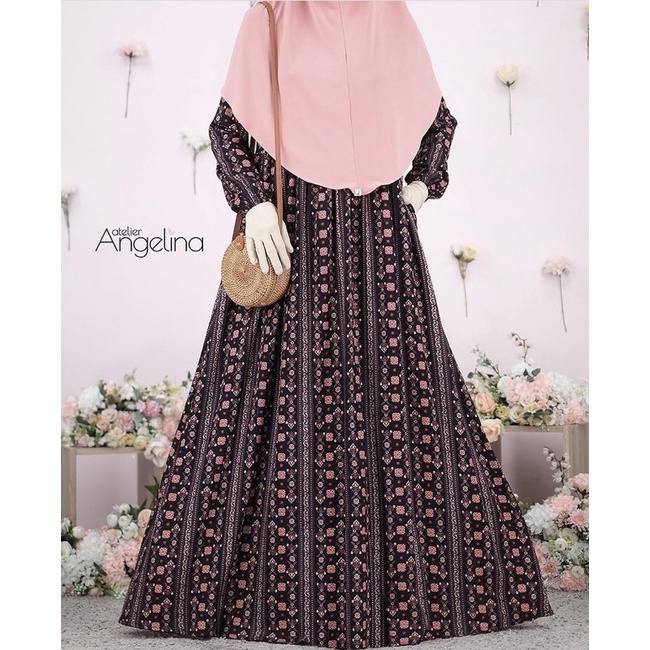 SARAH DRESS VERSAILLES BLACK ATELIER ANGELINA