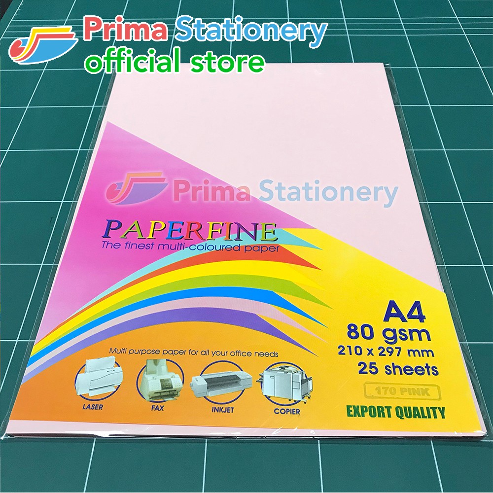 

Paperfine Kertas HVS Warna A4 Pink Sinar Spectra IT 170
