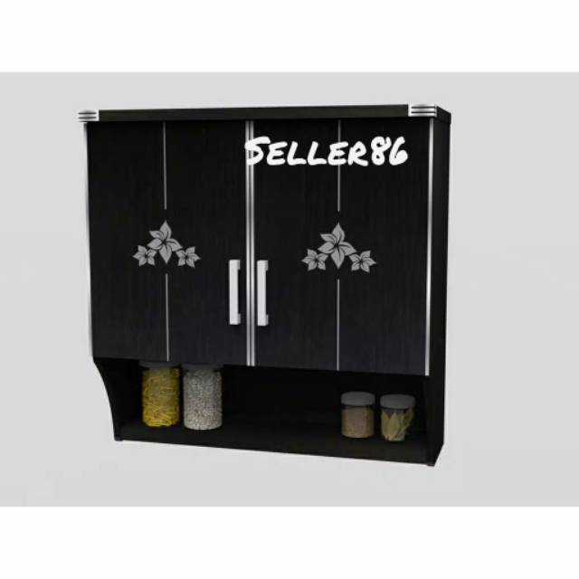 KITCHEN SET ATAS 2 PINTU / RAK GANTUNG 2 PINTU / LEMARI DAPUR ATAS 2 PINTU