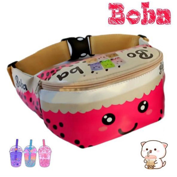 GGS COD Tas Selempang Waistbag Boba Anak / Tas kekinian Boba / Tas Bahu Anak Boba