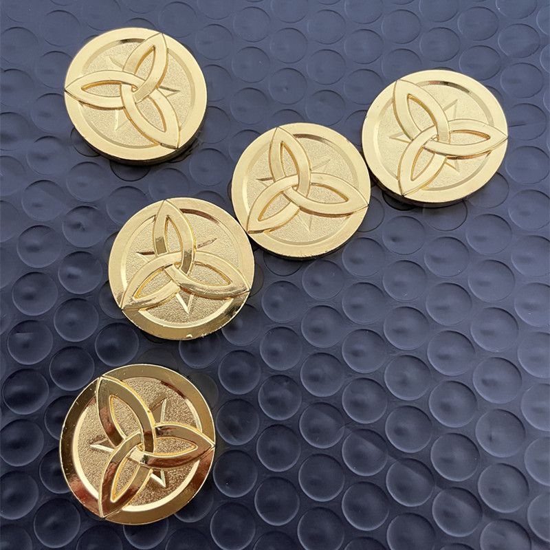 Game Genshin Impact Gold Mora Coin Morax Cosplay Prop Accessories animation game gold plated Mora game currency