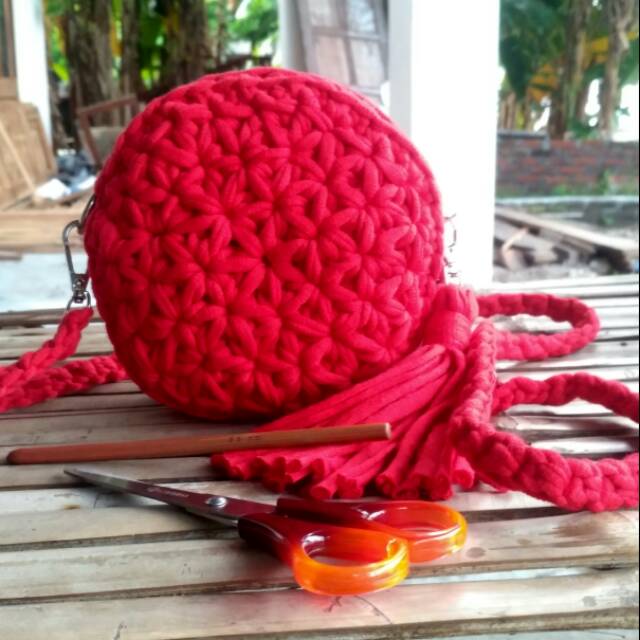 Tas rajut bulat
