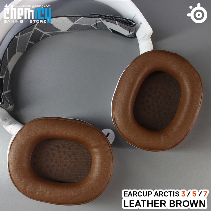 Earcup Steelseries Arctis 3 / 5 / 7 - Leather Brown