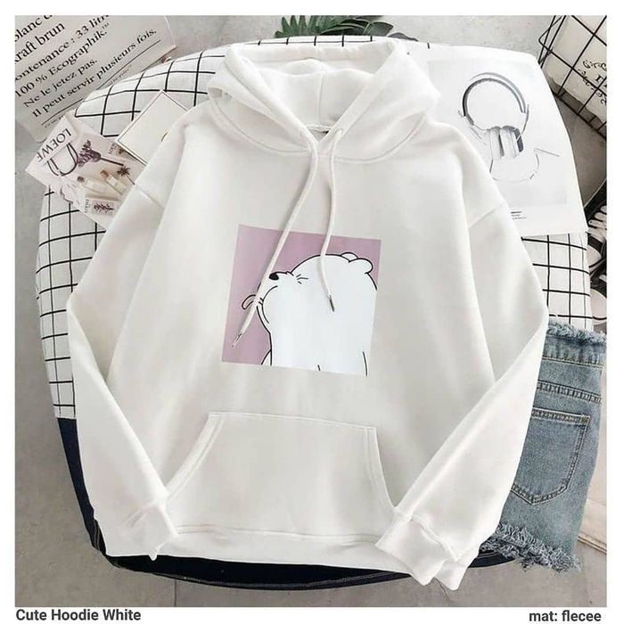 Cute Bear Hoodie Wanita Lucu - Beruang Hoodie Best Seller-2