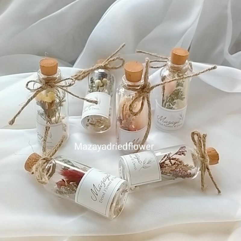 DRIED FLOWER IN  BOTTLE/JAR