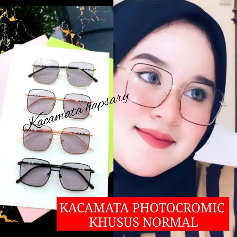 FRAME KACAMATA PHOTOCROMIC ( NORMAL ) | KACAMATA WANITA 9691 | KACAMATA FASHION &amp; ANTI UV