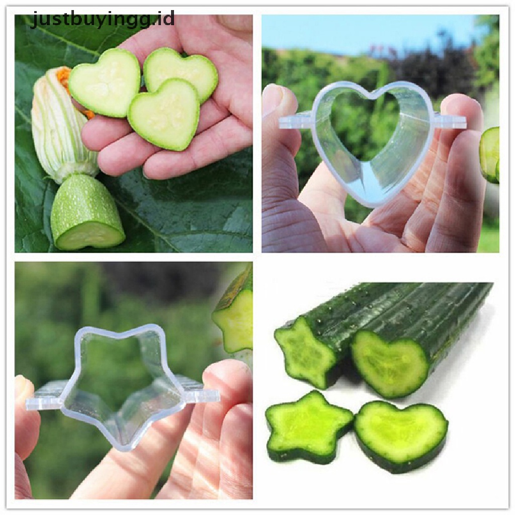 (Justbuyingg.Id) Cetakan Timun / Buah Bentuk Hati / Bintang Bahan Plastik