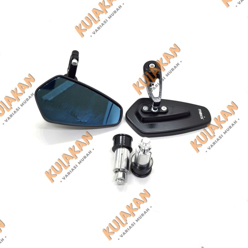 Spion Jalu Oval | Spion Bar End Jalu Nmax Vario Beat Merah Emas Hitam-Hitam