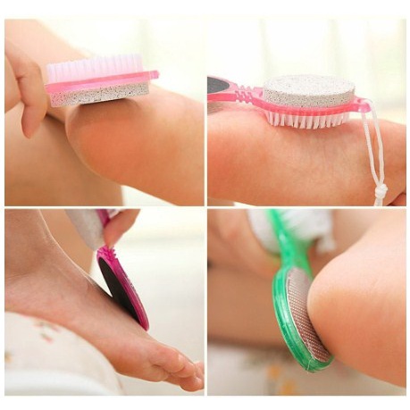 Pedicure Paddle Bush 4 Step in 1 Sikat Perawatan Kulit Kaki Kuku Penghalus Tumit Kasar Manicure Manicur Pedikur