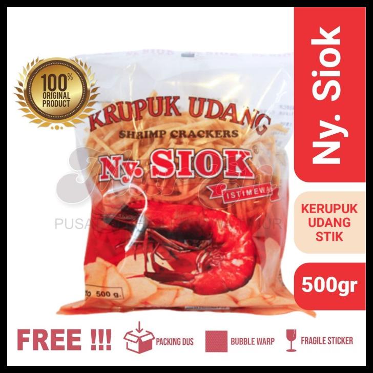 

DISKON TERBATAS !!! KERUPUK / KRUPUK UDANG NY SIOK STIK MUR EN TERLARIS