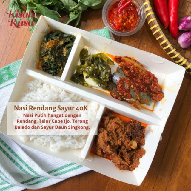 

Nasi Rendang Sayur (5 box)