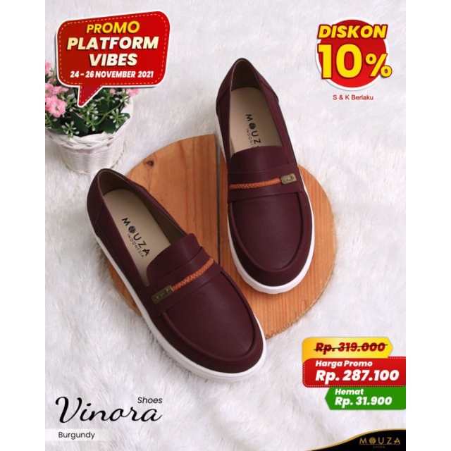 [REY] Sepatu Wanita Vinora by Mouza shoes / Sepatu Cewek / Sneakers / Sepatu Muslimah / Ready Stock