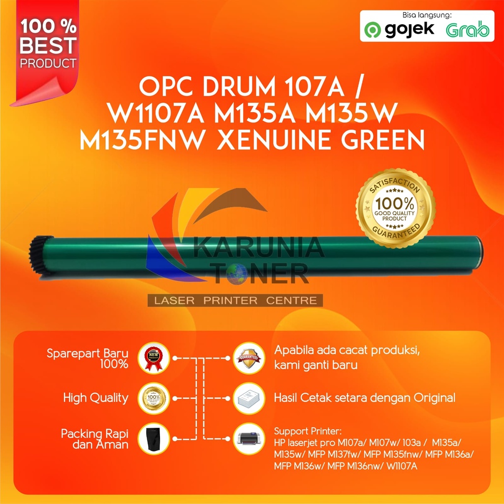 OPC Drum Xenuine Green 103A 107A M107A W1107A M107w M135A M135w MFP136A M137fw