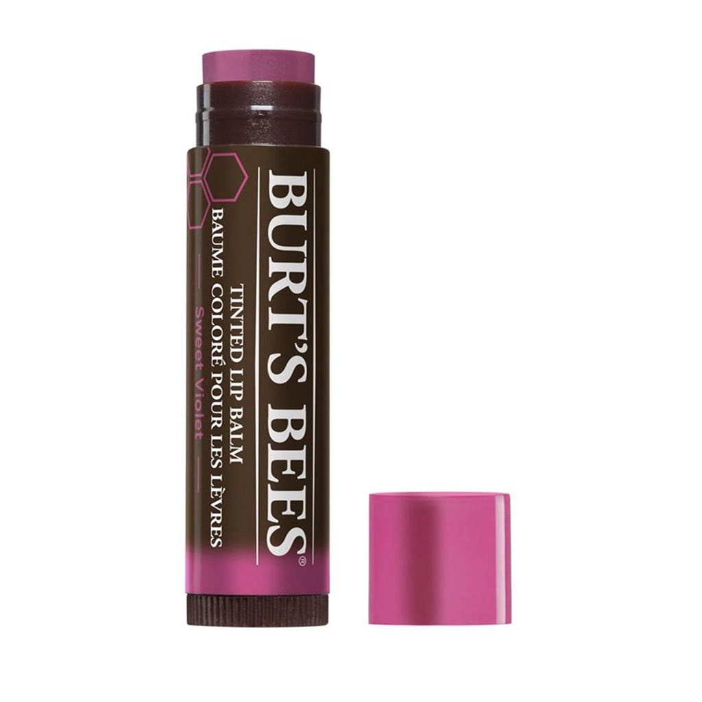 Burt's Bees Tinted Lip Balm Sweet Violet original burt burts color colour warna oil