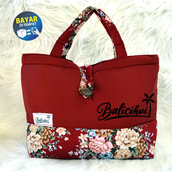 Balicihui Mukena Nadia Maroon 1 Mukena Bali Jumbo Mukena Bali Dewasa by Balicihui