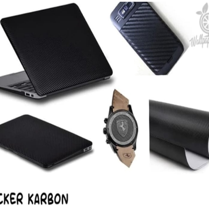 sticker. skotlet hitam doff carbon 3D . aksesoris kendaraan