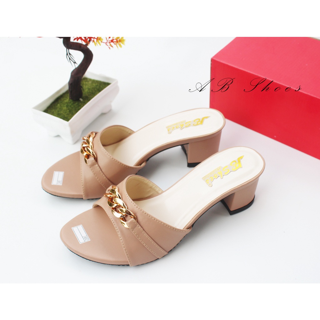 Sandal Hak Tahu Wanita Kokop Terbaru Sandal Wanita Kokop  Heels Wanita 5 cm