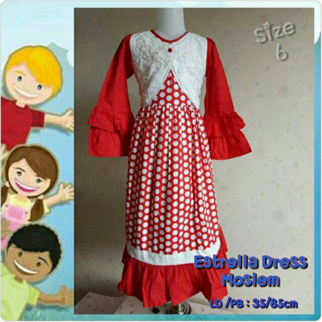 Estrella Dress Anak Muslim