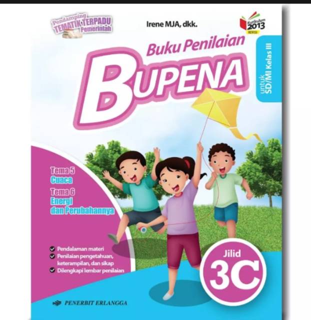 Harga satu paket buku penilaian BUPENA k13 Erlangga kelas 3ABCD edisi terbaru