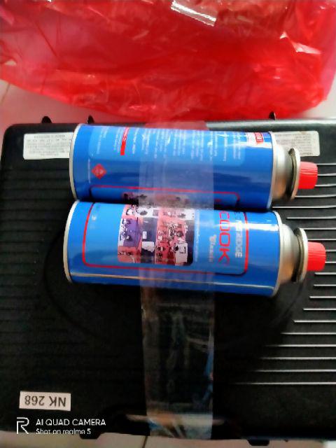 Kompor Portable Progas 2 In 1 (gas Kaleng & Elpiji) + 2 Gas Kaleng Original