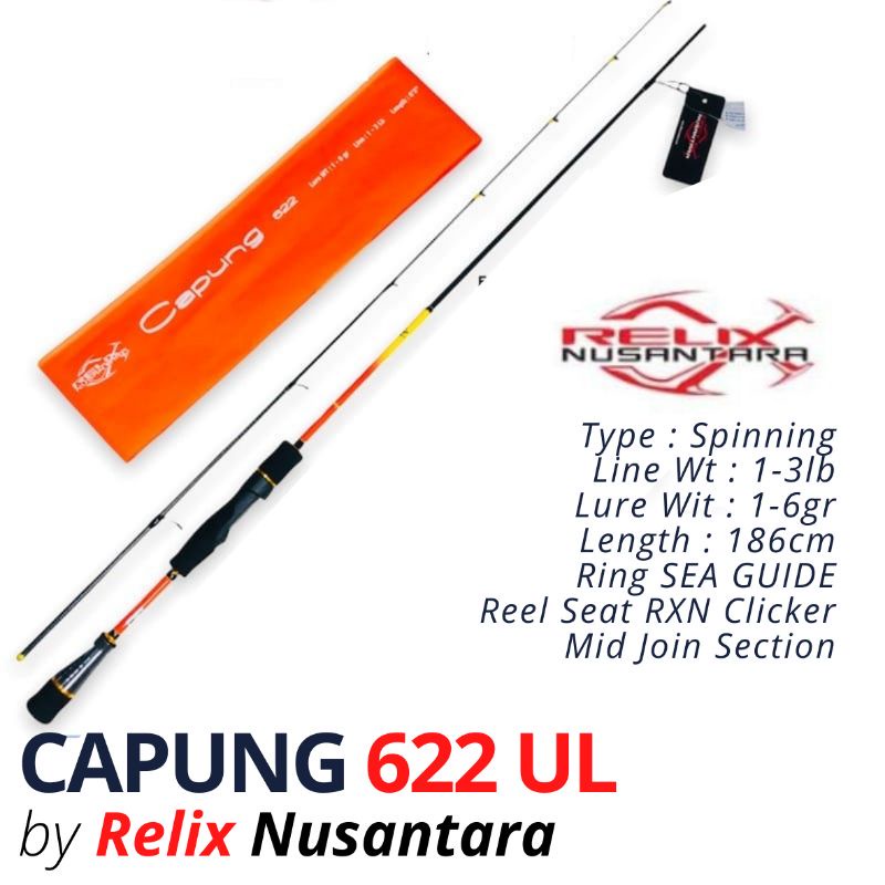 Joran Carbon CAPUNG 622 UL 186cm - Relix Nusantara