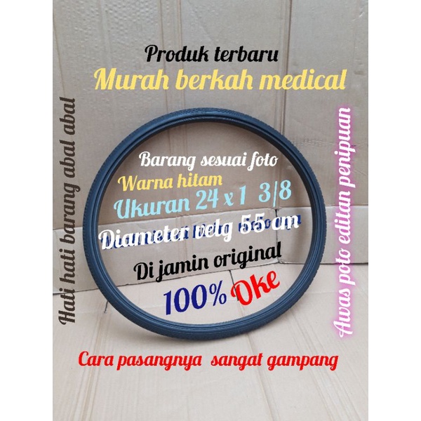 ban mati kursi roda ukuran 24 murah nya banget original