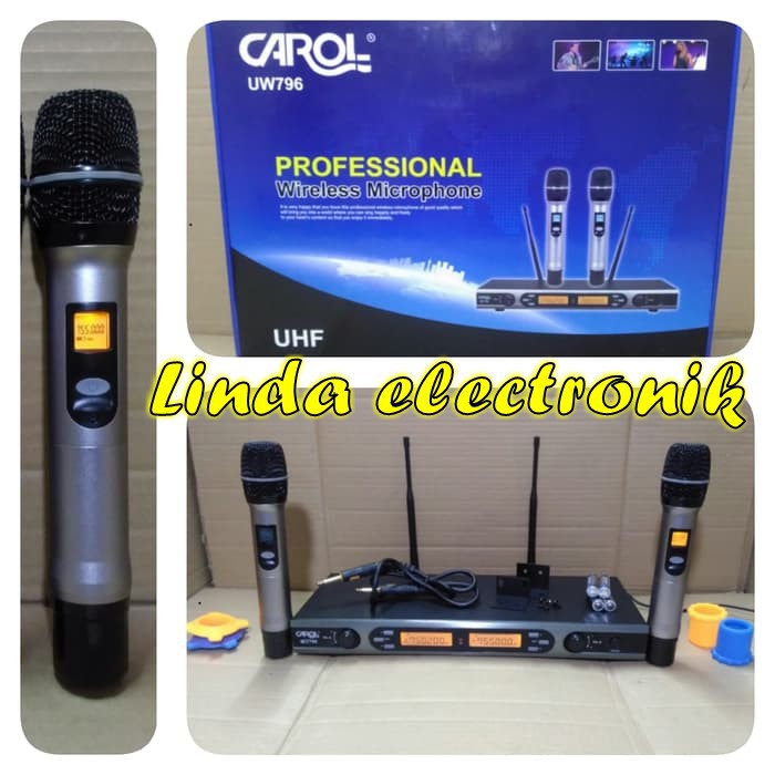 profesional mic wireless carol uw796 MULTI CHANNEL carol um 796