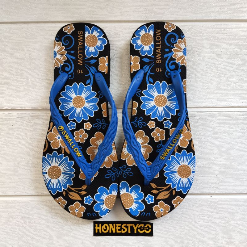 Sandal Swallow Wanita Floral Sepasang HONESTYCO