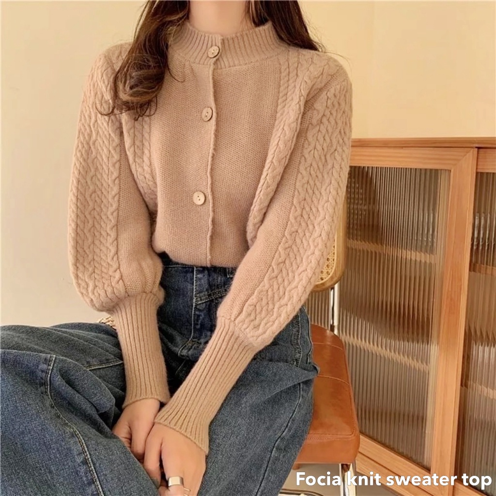 Focia knit sweater top - Thejanclothes