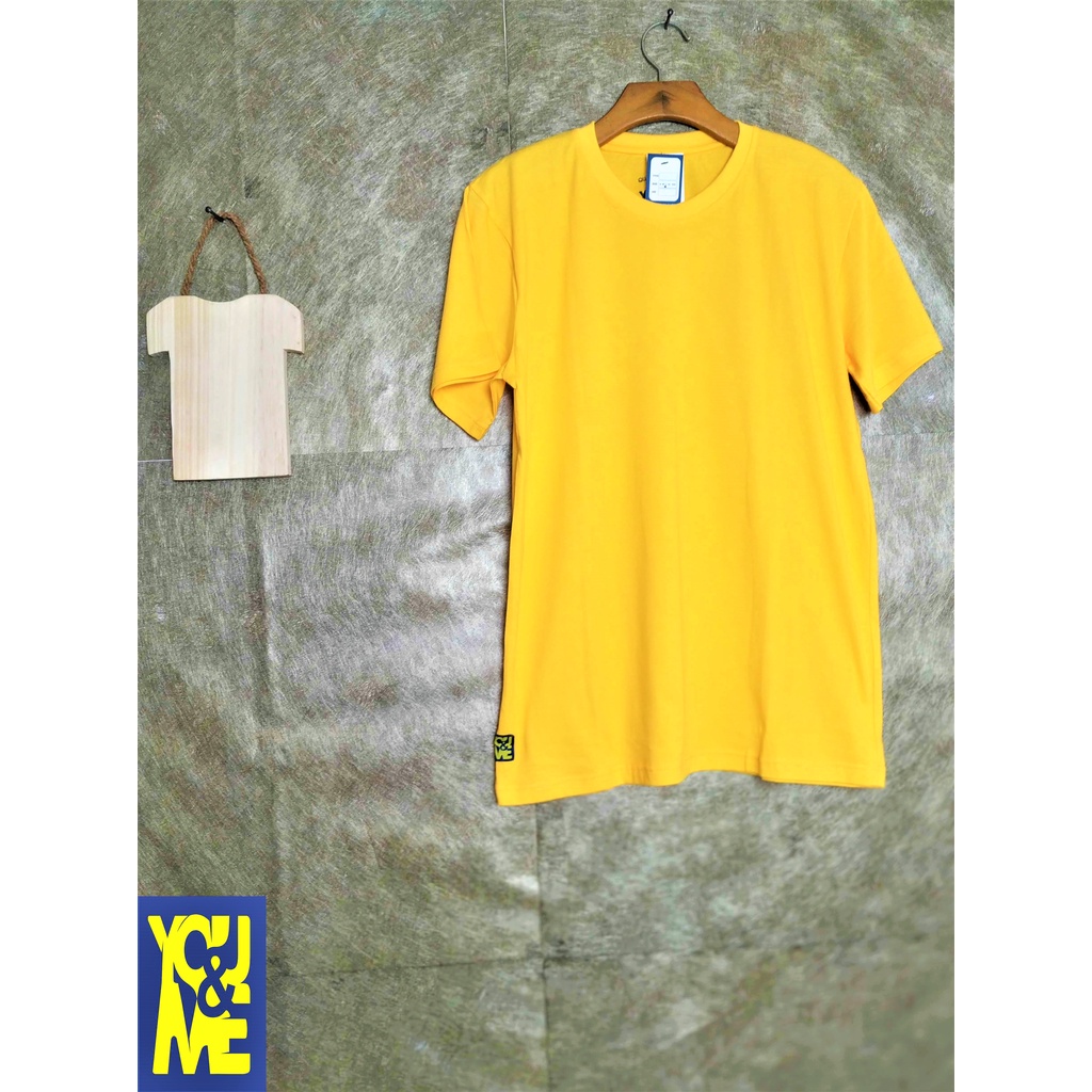 Kaos Polos/ Kaos Katun/ Kaos Katun Polos/ Kaos unisex/Kaos Polos Kuning Telur