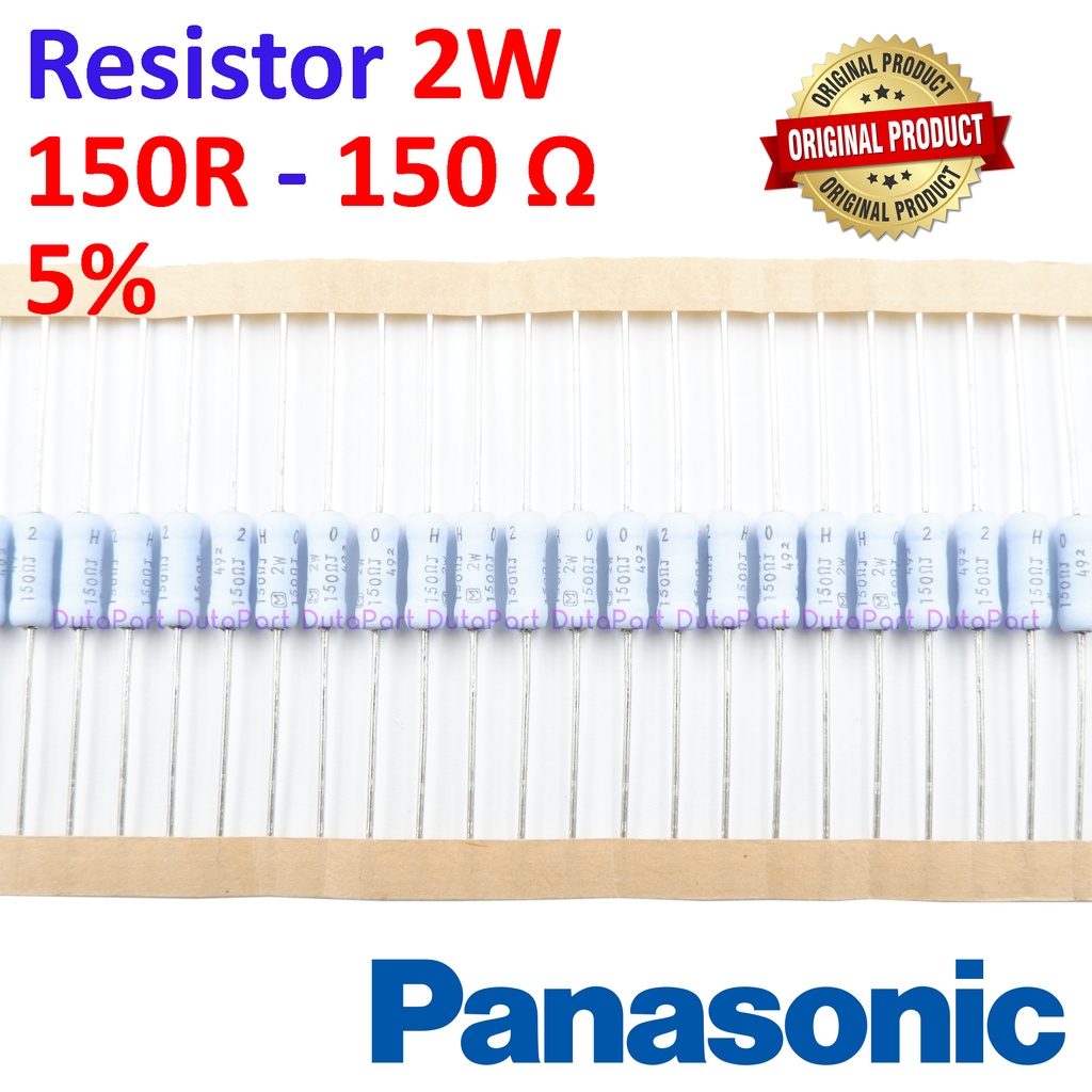 Resistor 150 Ohm 2 Watt 5% ORIGINAL PANASONIC 2W 150R HIGH QUALITY