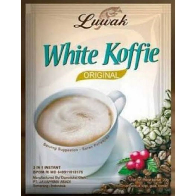 

white koffie