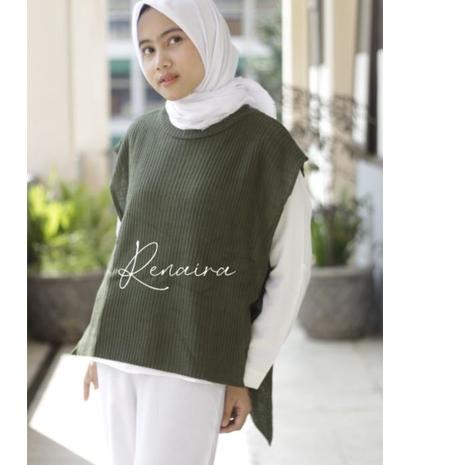 ⅍ Vest Rompi Rajut Tali Samping ✳