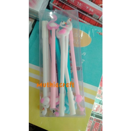 

Pena Karakter Flaminggo Lucu Pulpen Flamingo Stationary Import
