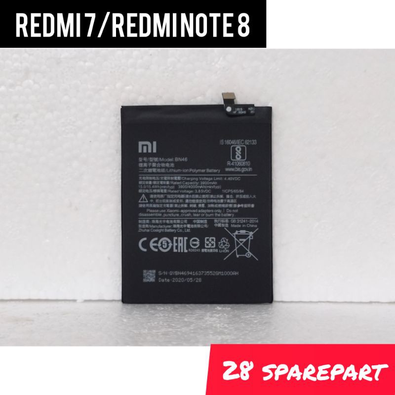 BATERAI/BATRE BN46 REDMI 7/REDMI NOTE 8 ORIGINAL