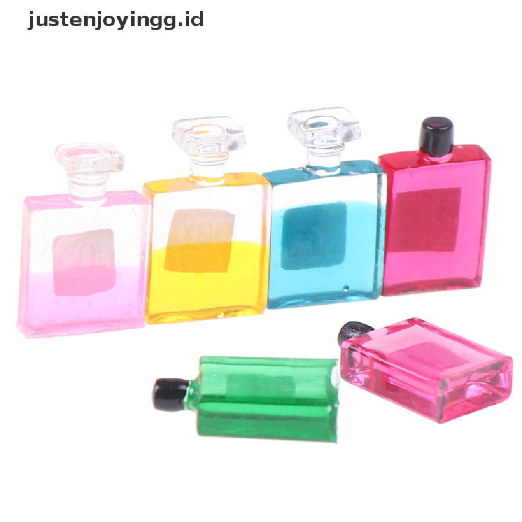 Justenjoyingg.id 6pcs Miniatur Botol Parfum Dekorasi Rumah Boneka 1: 12