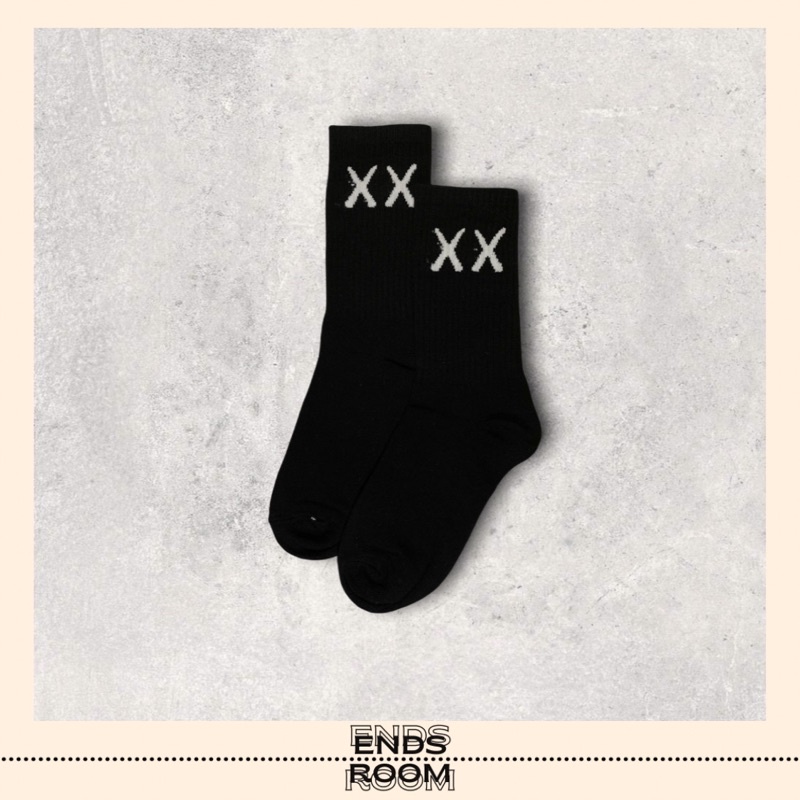 KAOS KAKI PANJANG MOTIF KAWS HITAM