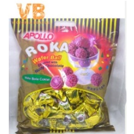 

Apollo Roka Wafer Ball / Wafer Bola cokelat isi 70 (320g)