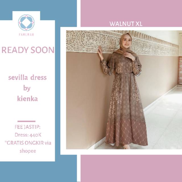 Sevilla dress walnut by kienka/sevilla dress reject sale/ sevilla dress by kienka