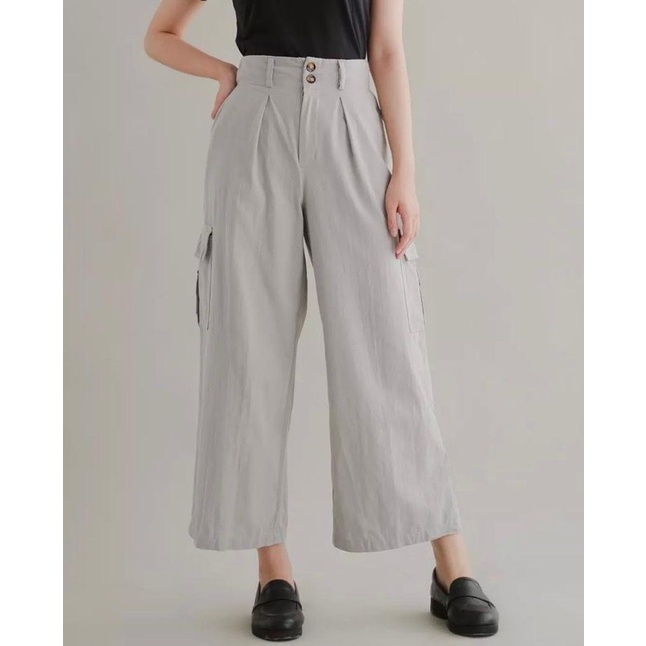 Query Pant Celana Culotte Linen / Kulot Wanita