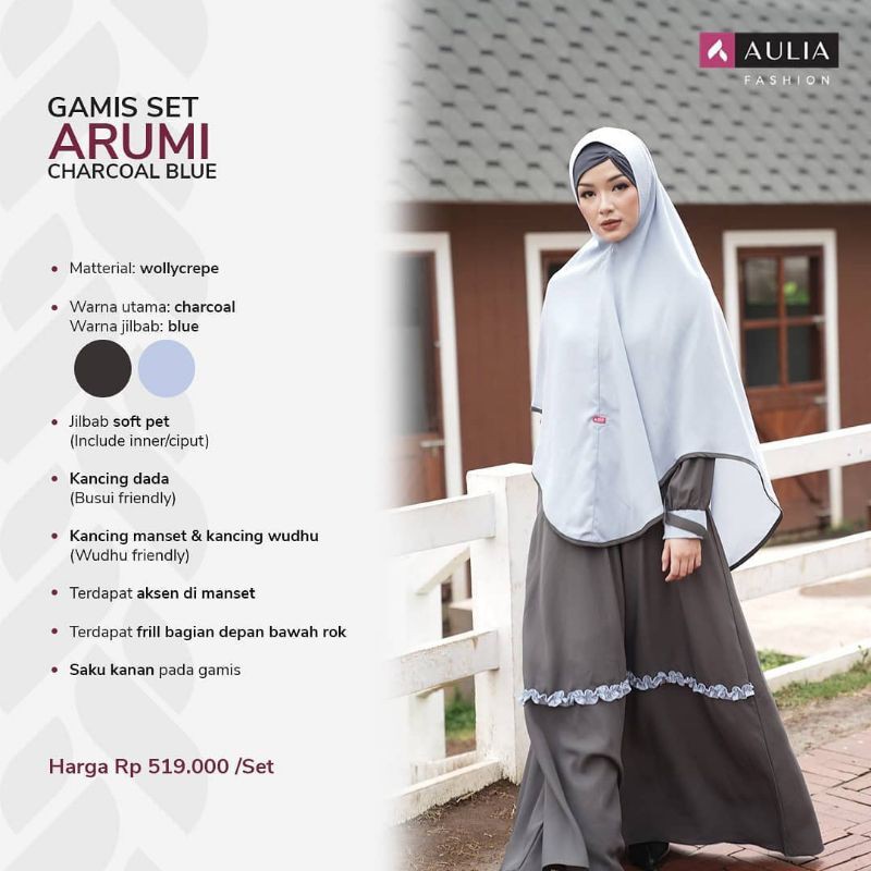 Set Gamis | Arumi Charcoal