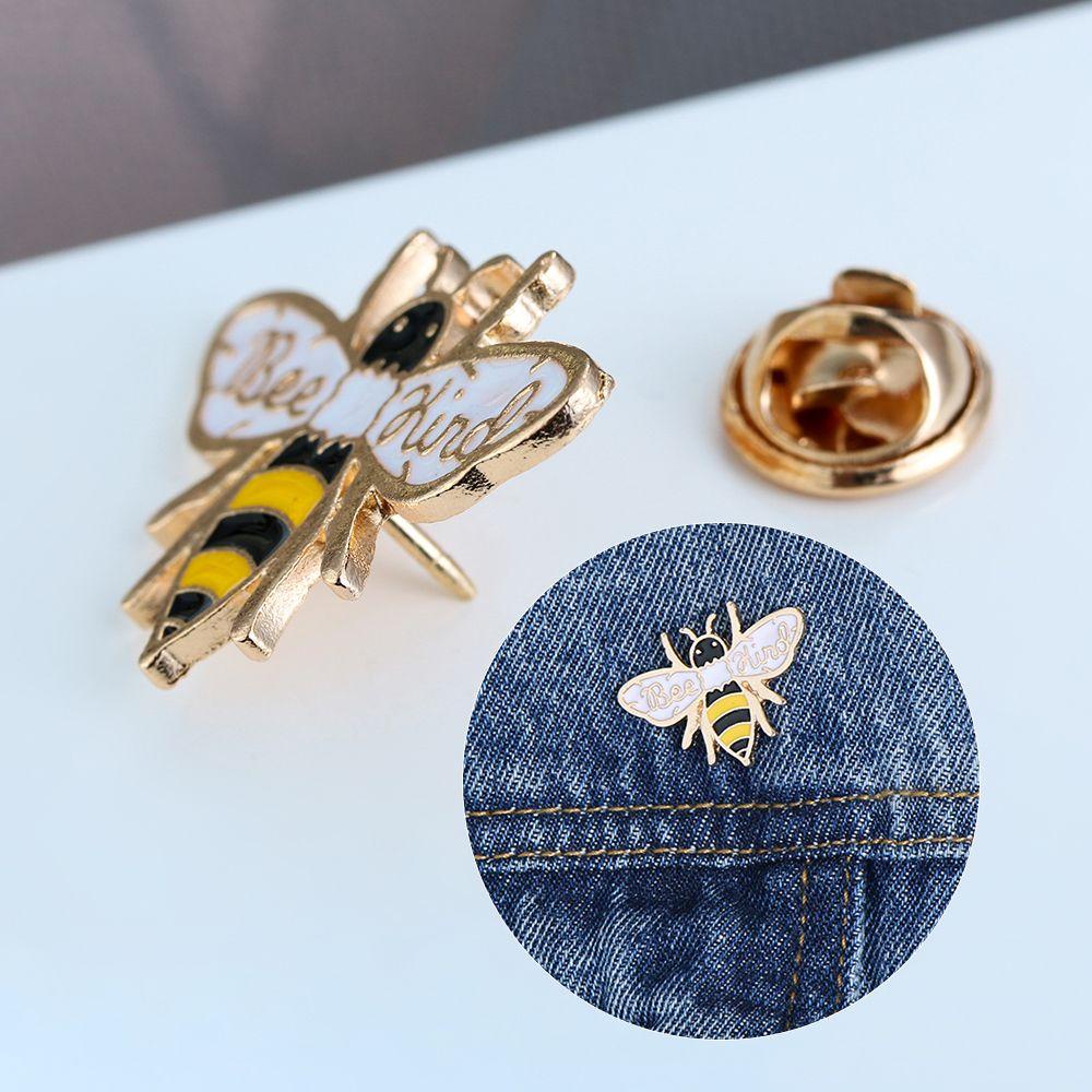 Solighter Enamel Pin Gitfts Perhiasan Lucu Fashion Lapel Pin Bros Madu