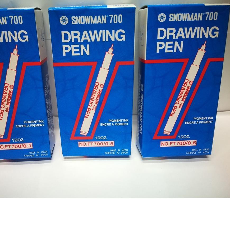 

►q-99 [LUSIN] DRAWING PEN CALLIGRAPHY KALIGRAFI SNOWMAN - Hitam ◄