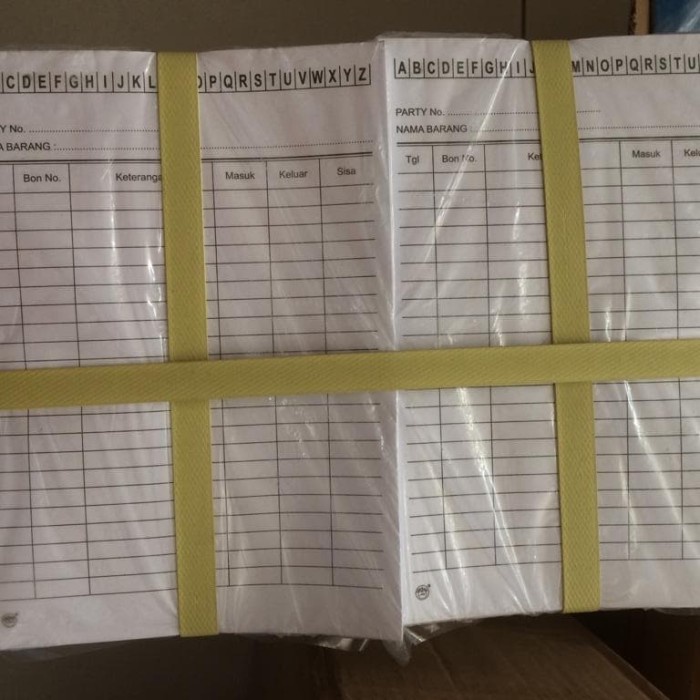 

Promo Bulan Ini Kartu Stok Kecil Kuarto Kwarto/Kartu Persediaan Barang/Stock Card Stok Sale!!!