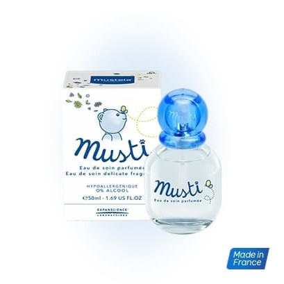 MUSTELA Musti Eau de Soin Spray 50ml Baby Perfume Cologne Bayi Parfum Bayi Delicate